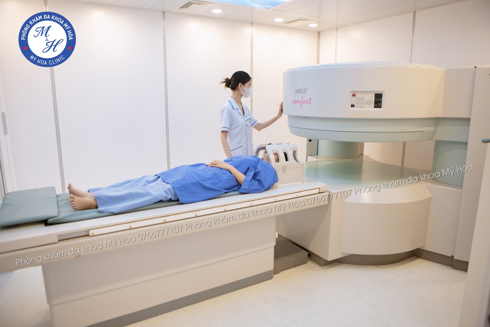 Bệnh nhân chụp Mri tại Phòng Khám Đa Khoa Mỹ Hòa